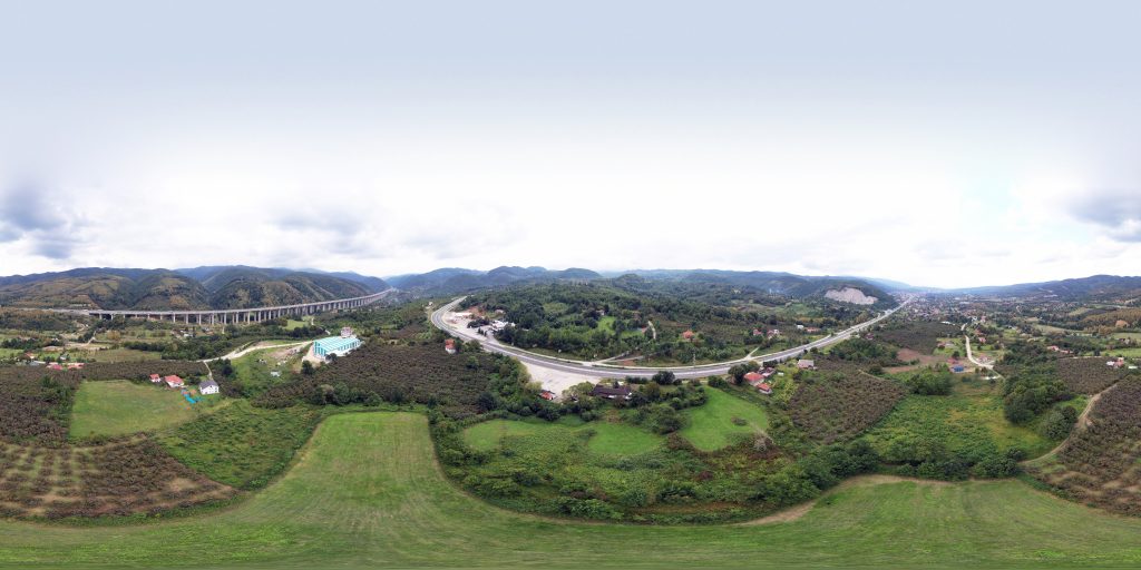 360° Panorama Luftbilder für Land und Feld