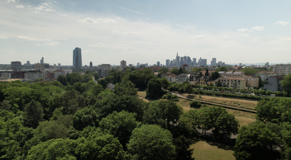 Ostpark Frankfurt am Main Panorama 360 , Skyline Frankfurt am Main